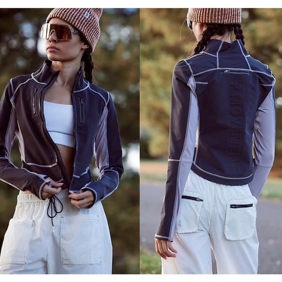 FP Movement by Free People Jackets & Blazers - Free People x FP Movement Dasher Run Jacket, Lavender, Black, Size Small